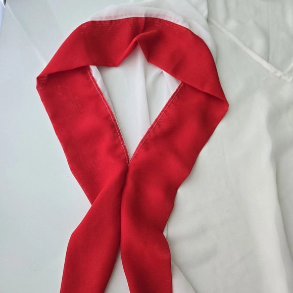 Ningun Pecado Swimwear Kaftan Cover Up White Red Uni - Picture 6 of 11